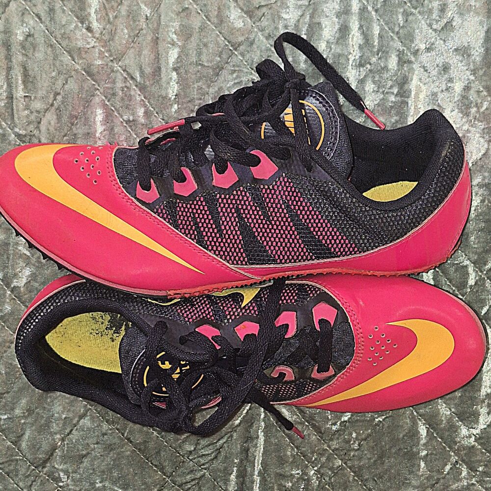Nike Zoom Rival S Track Field Sprint Spikes Pink 615998-685 Womens Size 9.5 EUC - Picture 5 of 11